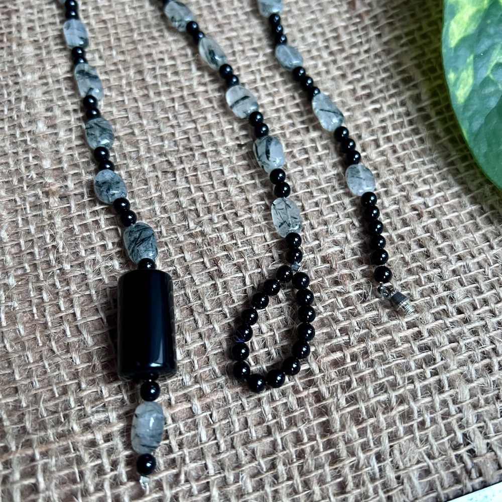 Gorgeous Handmade Glass Beads Loop Necklace and Matching Bracelet - Picture 5 of 5